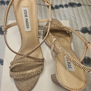 Steve Madden Women's Glittering Gold Heels
